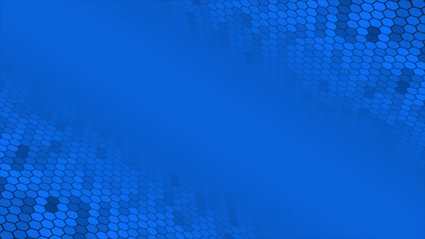 Animated Royal blue color appearing and disappearing hexagonal shapes modern design 3d seamless loop able geometrical background