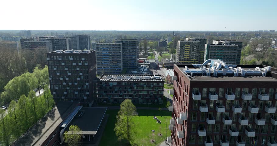 Uilenstede, student district, student housing, campus in Amstelveen, The Netherlands. Next to university.