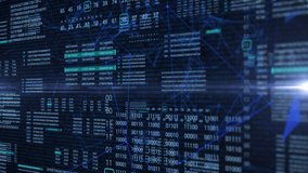 Digital Binary Code Futuristic User Interface Background. Number Random System Selection Realtime Technology Interface Processing 4K Motion. - Powered by Shutterstock - Get 15% off with code: PIKWIZARD15