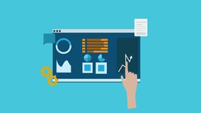 manage your data with online platform for easy work, business data manage concept, 2d high resolution animation video - Powered by Shutterstock - Get 15% off with code: PIKWIZARD15