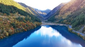 Scenic of Jiuzhaigou national park in autumn, China. - Powered by Shutterstock - Get 15% off with code: PIKWIZARD15