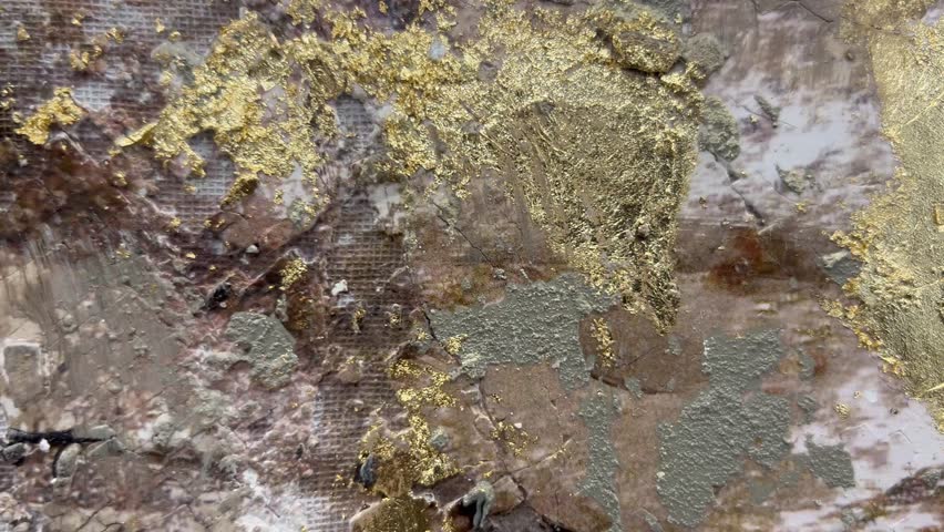 Rotating Raw Gold Ore Specimen Video