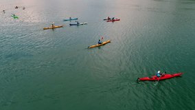 Sea Kayaking Activity,Shot of Colorful Kayaks - Powered by Shutterstock - Get 15% off with code: PIKWIZARD15