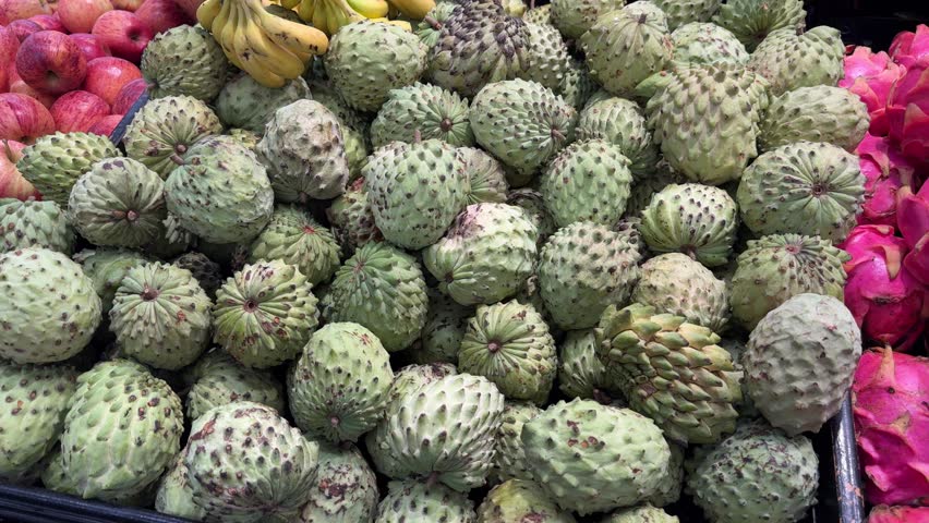 Pineapple fruit at the street market in Sao Paulo, Brazil.