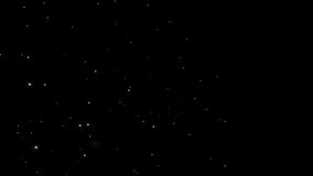 Awful fireworks draw brilliant fountains of glowing traces in dark night sky. Dazzling fireworks display performs vivid color patterns in dark sky. Fireworks show on public holiday at nighttime - Powered by Shutterstock - Get 15% off with code: PIKWIZARD15