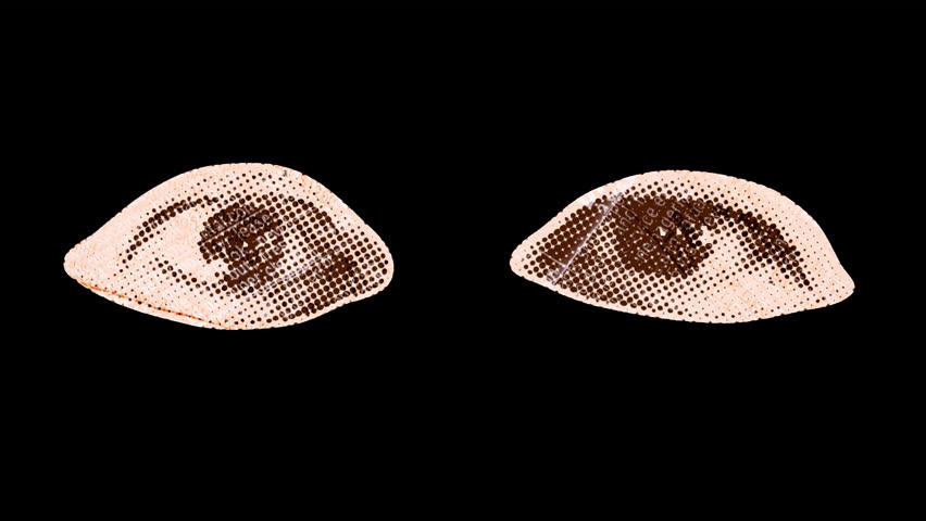 Eyes searching, looking and blinking - Isolated Paper-cut Element with alpha channel embedded. The part between the unfolding and folding part is loopable with the help of your editing software.