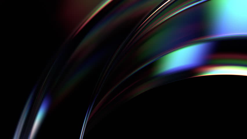 Abstract animation, background with color refraction effect, 4k seamless looped video, 3d render