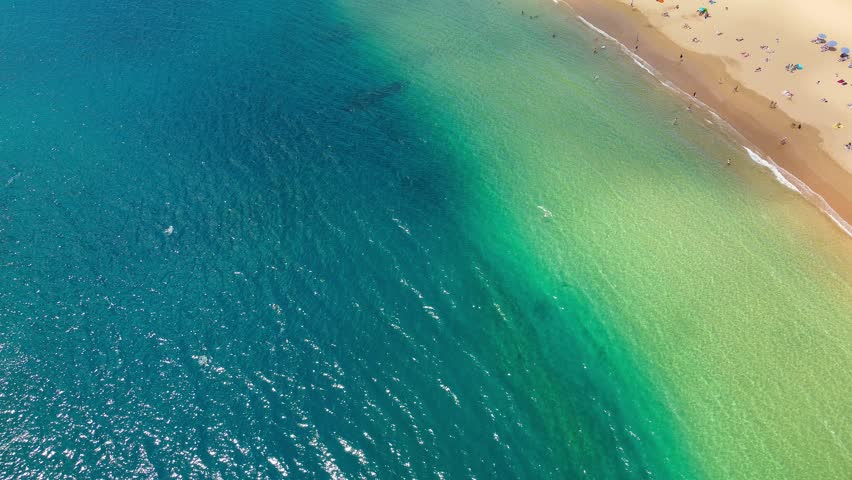 One of the best beaches of Tenerife, Playa de Las Teresitas, Spain, Canary Islands