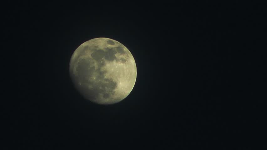Full Moon Rising 2 - Time-lapse diagonally across frame