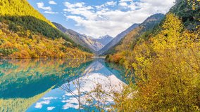Time lapse of Jiuzhaigou national park in autumn, China. - Powered by Shutterstock - Get 15% off with code: PIKWIZARD15