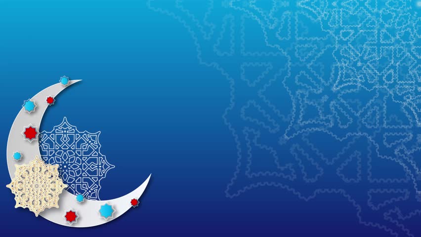 Ramadan Kareem Islamic Holy Month Horizontal Animation Video.