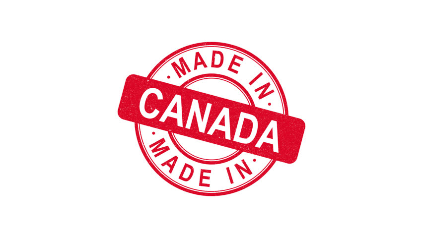 Made in Canada stamp with alpha channel