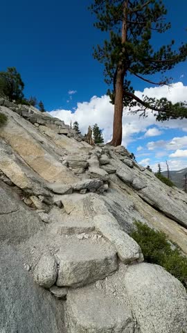 Yosemite Sub-Dome on the Half Dome Trail with Blue Skies (Yosemite National Park, California, USA)
