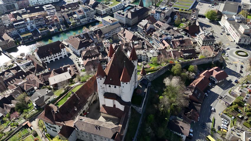 Thun Castle is a castle in the city of Thun, in the Swiss canton of Bern. It was built in the 12th century, today houses the Thun Castle museum, and is a Swiss heritage site of national significance.