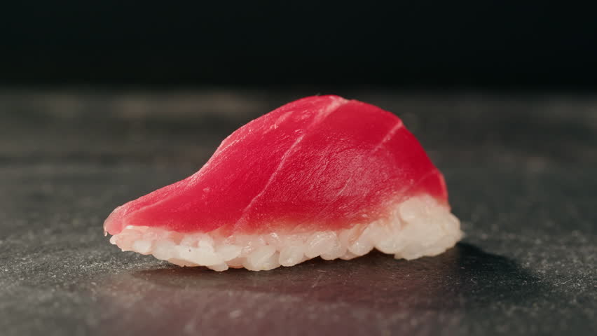 Eel fish sushi, sashimi Nigiri Platter, japanese sushi restaurant, Fresh Tuna and Salmon Slices in modern cafe, traditional food, raw red fish dish, omega 3.