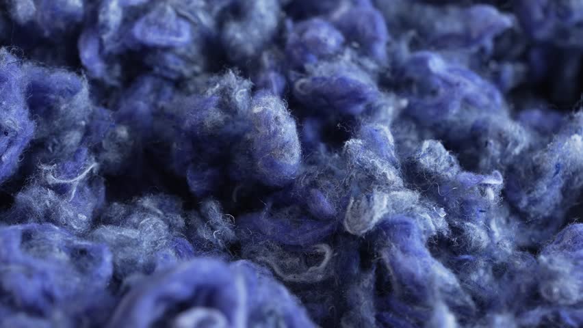 Denim shoddy produced from recycled textile