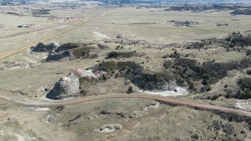 Badlands in the western US