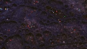 Drop fluid. Bubble paint. Gray violet brown art emulsion mix flow. Glitter liquid dust ash abstract background fantasy water texture. - Powered by Shutterstock - Get 15% off with code: PIKWIZARD15