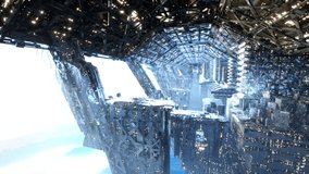 A breathtaking futuristic city floats high in the sky, featuring intricate structures, dazzling lights, and innovative designs. It presents a vision of advanced technology and urban living. - Powered by Shutterstock - Get 15% off with code: PIKWIZARD15