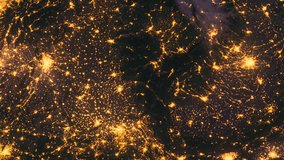 Planet Earth at Night. Europe, Balkans Zoom Out. View from Space Orbit. Night Globe - Powered by Shutterstock - Get 15% off with code: PIKWIZARD15