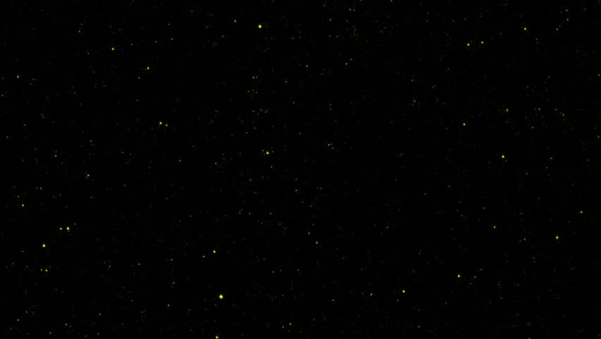 VJLoop flickering gold dust stars particles animation motion flow on black abstract Background. Gold stars particle on black background motion titles cinematic