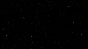 VJLoop flickering gold dust stars particles animation motion flow on black abstract Background. Gold stars particle on black background motion titles cinematic - Powered by Shutterstock - Get 15% off with code: PIKWIZARD15