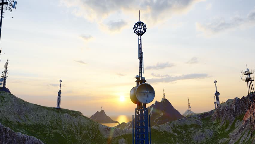 Construction of 5G base station signal towers in mountainous areas