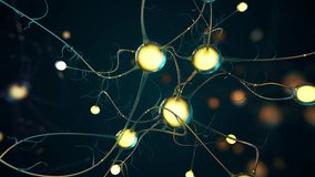 animation of brain cells, visualizing thinking process, blue shooting stars in background - Powered by Shutterstock - Get 15% off with code: PIKWIZARD15