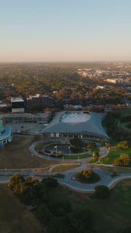 Vertical Video of Austin, USA, Texas, Vertical Aerial View Shot