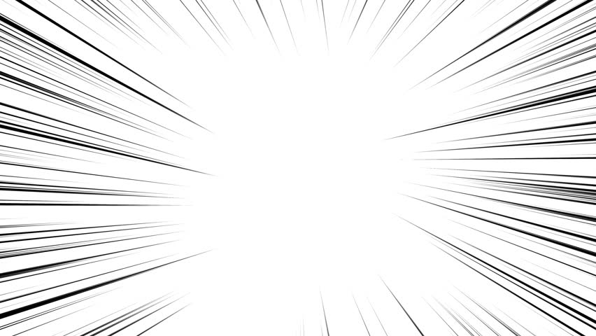 Anime Speed Burst Frame Concentrated Line Alpha Channel