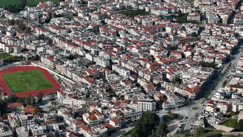 View of Nafplio town and harbour, Peloponnese, Greece