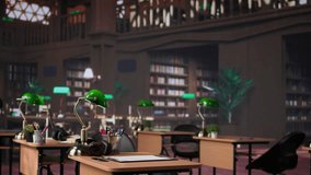 Girl pushing her colleague with physical impairment through the library, studying for a new exam with academic materials from the campus database. African american student in wheelchair. Camera B. - Powered by Shutterstock - Get 15% off with code: PIKWIZARD15