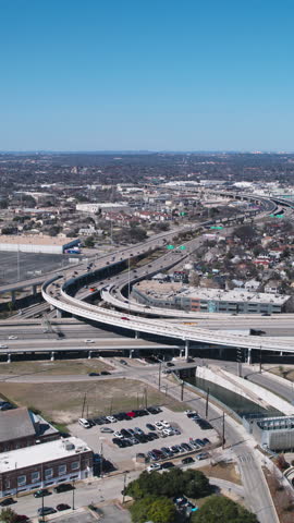 Vertical Video of San Antonio, USA, Texas, Vertical Aerial View Shot
