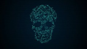 Skull Binary Code, Hacker concept ,Programming Coding, Abstract Technology Background - Powered by Shutterstock - Get 15% off with code: PIKWIZARD15