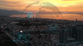 Smart city and communication network concept. Digital transformation. - Powered by Shutterstock - Get 15% off with code: PIKWIZARD15