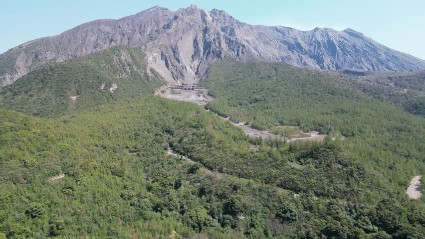 Kitadake Summit on Sakurajima Peak March  23 2025