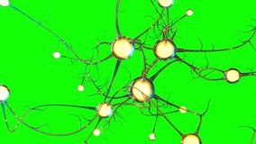 yellow brain synapses working and thinking on green screen - Powered by Shutterstock - Get 15% off with code: PIKWIZARD15