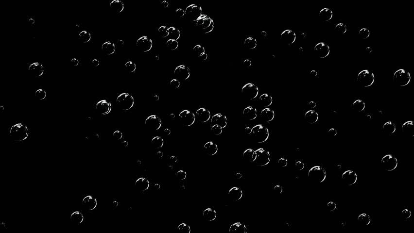 Soap bubble animation slowly falling on a green screen. Soap bubble fall on chroma key background.