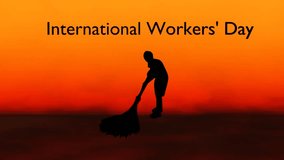 Animated tribute to International Labor Day or May Day, highlighting workers' rights, unity, and social justice. Ideal for activism, labor movement, and educational content. - Powered by Shutterstock - Get 15% off with code: PIKWIZARD15