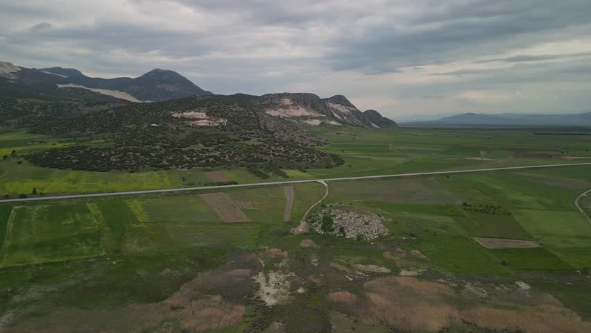 A drone lowers over Yarisli