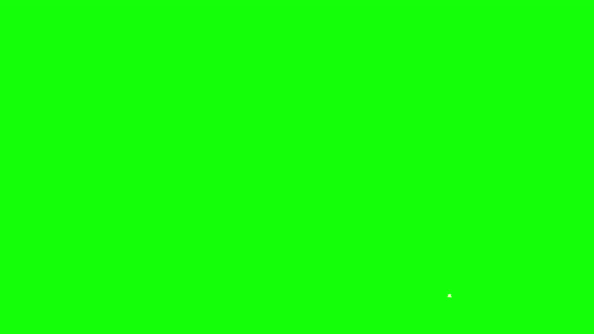 nuclear explosion on green background. realistic nuclear explosion. massive explosion of a nuclear bomb. huge explosion isolated