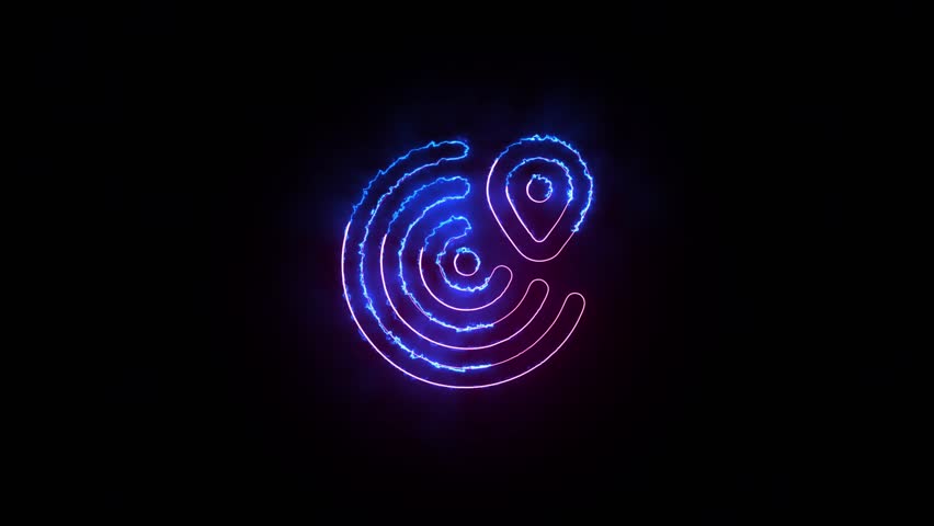 Dual-glow motion design loop for cinematic trailers and interface demos