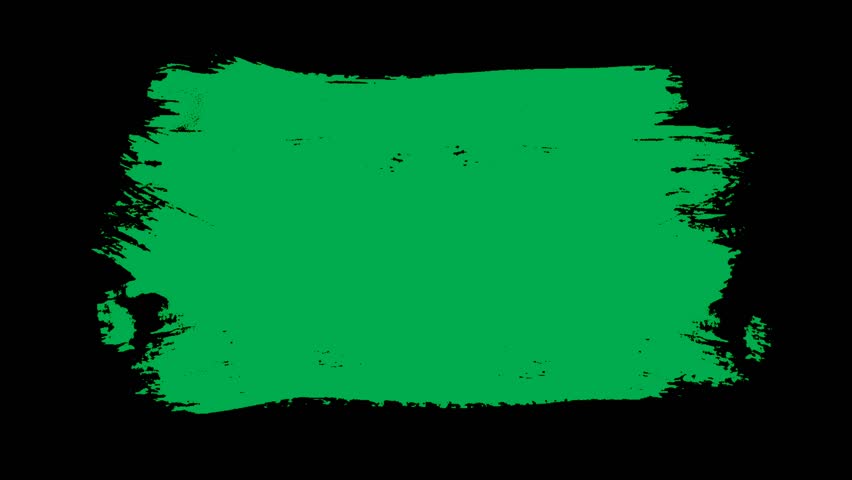Green Brush Stroke Green Screen Creation