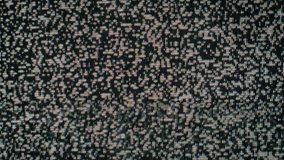 Close-up footage shows television screen noise with subtle vertical static interference patterns flickering across the display. Represents analog signal issues or old CRT monitor distortion effects. - Powered by Shutterstock - Get 15% off with code: PIKWIZARD15