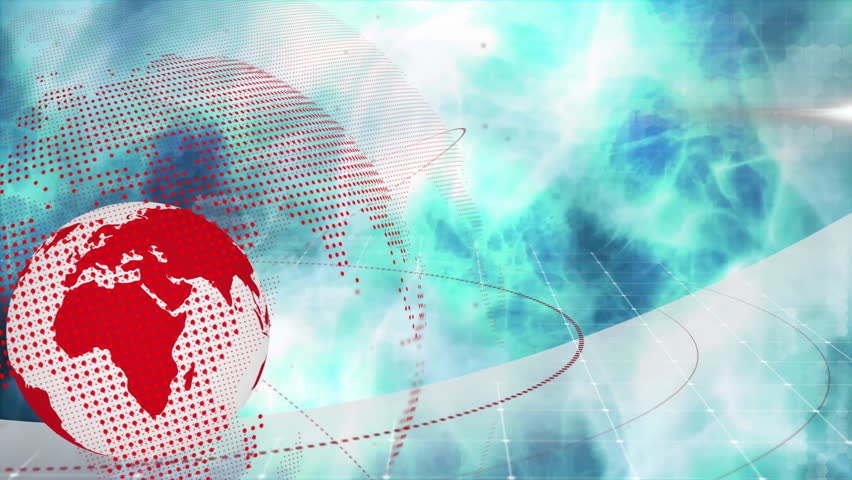 Stylized globe spinning left in 3D render, showcasing red continents, orbit lines and hexagon grid. 3d, digital, futuristic, technology, innovation, network, connectivity - Powered by Shutterstock - Get 15% off with code: PIKWIZARD15