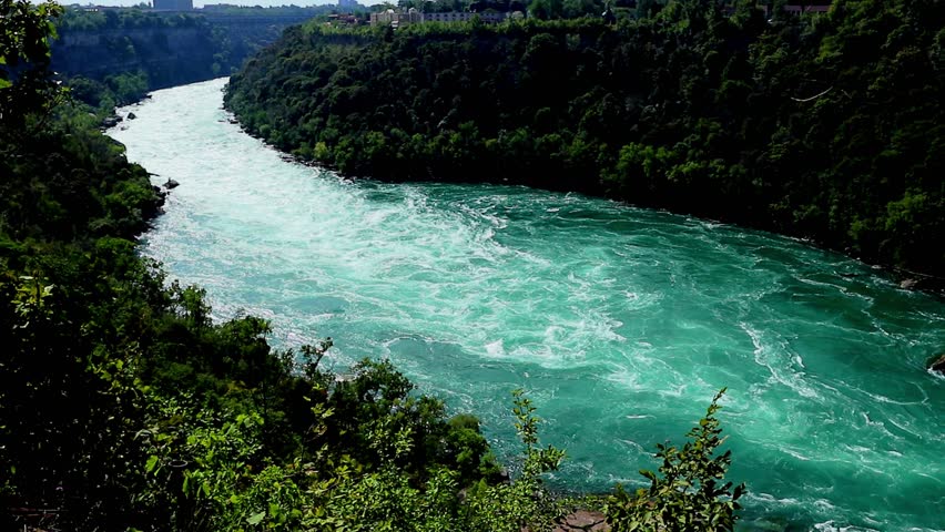 The Whirlpool State Park on the Niagara River, USA