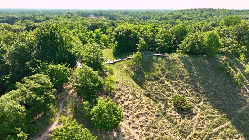 Dune walkways along the sandy crests.