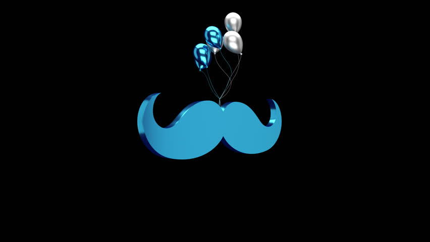 3D Father's Day animation on a transparent alpha channel in a seamless loop for easy drag and drop use...