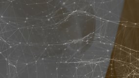 Coffee cup showcasing frothy milk foam and cocoa powder while projecting digital network overlay. Cappuccino, digital network, technology, innovation, modern, cozy, urban - Powered by Shutterstock - Get 15% off with code: PIKWIZARD15