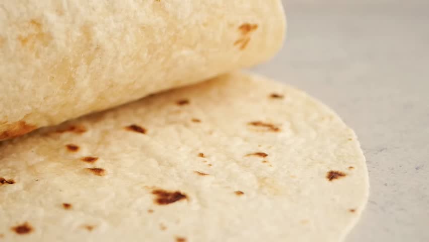 homemade roti chapati on table .
